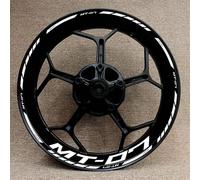 Autocollants pour Jantes De Moto pour MT07 MT-07 MT 07, Bandes Réfléchissantes pour Moyeux, Kit Complet Lot Complet d'autocollants de Jante(Couleur 5)