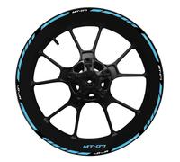 Autocollants pour Jantes De Moto pour MT07 MT-07 MT-07, Bandes Réfléchissantes pour Moyeux, Kit Complet Lot Complet d'autocollants de Jante(Couleur 10)