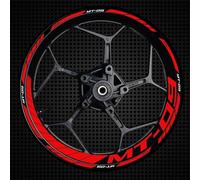 Autocollants pour Jantes De Moto pour MT09 MT 09 MT-09, Bandes Réfléchissantes pour Moyeux De Roue, Kit Complet Lot Complet d'autocollants de Jante(Couleur 2)