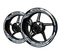 Autocollants pour Jantes De Moto pour NC750X NC 750X, Bandes Réfléchissantes pour Moyeux, Accessoires De Décoration Lot Complet d'autocollants de Jante(Couleur 18)