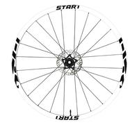 Autocollants pour Jantes de Vélo 26' - 27,5' - 28-29' Pouces Roue de VTT - Autocollants pour Jantes de VÉLO DE MONTAGNE COD. B0157 (27,5' Pouces, Noir Mat)