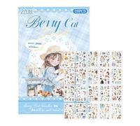 Autocollants pour journal - Pack de scrapbooking rustique sur le thème des animaux de compagnie, feuilles de décoration d'animaux imperméables, livre d'autocollants de style vintage | Matériel de cahi