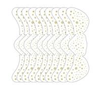 Autocollants pour le visage à paillettes pour femme - Autocollants faciaux pailletés | Visage scintillant | Autocollant temporaire faux points | Autocollants temporaires Yeux Paillettes | Lot de 10