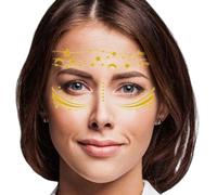 Autocollants pour le visage de pierre précieuse - Decal de face ramionnage durable | Autocollant pour le visage Fake sparklee Freckles imperméable | -o Freckle Face