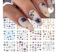 Autocollants Pour Les Ongles",Motifs Fleurs De Lys,Blanc,Vert,Cuir Chevelu,Ligne G¿¿Om¿¿Trique,Printemps,Transfert ¿¿ L'eau,D¿¿Calcomanies,"12 Mod¿¿Les - Type [Bn2053]-2064