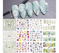 Autocollants Pour Les Ongles",Motifs Palmiers,¿¿T¿¿,Oc¿¿An,Plage,Cr¿¿Puscule,Fruits,Vacances,Nail Art,Transfert ¿¿ L'eau,Pour D¿¿Coration De Manucure,"12 Pi¿¿Ces - Type [A1645]-1656