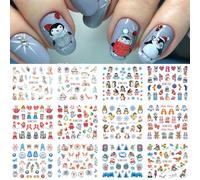 Autocollants Pour Les Ongles",Motifs Palmiers,¿¿T¿¿,Oc¿¿An,Plage,Cr¿¿Puscule,Fruits,Vacances,Nail Art,Transfert ¿¿ L'eau,Pour D¿¿Coration De Manucure,"12 Pi¿¿Ces - Type [Bn1945]-1956