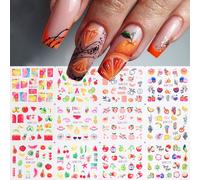 Autocollants Pour Les Ongles",Motifs Palmiers,¿¿T¿¿,Oc¿¿An,Plage,Cr¿¿Puscule,Fruits,Vacances,Nail Art,Transfert ¿¿ L'eau,Pour D¿¿Coration De Manucure,"12 Pi¿¿Ces - Type [Bn2221]-2232 #B