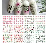 Autocollants Pour Les Ongles",Motifs Palmiers,¿¿T¿¿,Oc¿¿An,Plage,Cr¿¿Puscule,Fruits,Vacances,Nail Art,Transfert ¿¿ L'eau,Pour D¿¿Coration De Manucure,"12 Pi¿¿Ces - Type [Bn1777]-1788