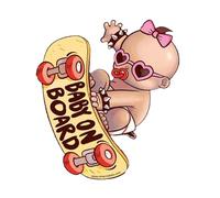 Autocollants pour les Vitres de Voiture - Décalcomanies Porte PVC Motif Scooter Bébé Pour Automobile | Installation Facile Stickers Élégants Pour Véhicules Berline