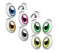 Autocollants pour Les Yeux De Dessin Animé, Autocollants Mignons, Autocollants Créatifs, Autocollants Décoratifs Amusants, Autocollants Imperméables, 6 Pièces