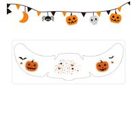 Autocollants pour les yeux d'Halloween - Autocollants pour les yeux de mascarade, adhésifs Scooky, empreintes de mains de chauve-souris et de citrouille | pour les yeux de ca