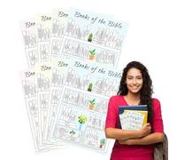 Autocollants pour livres bibliques, autocollants pour l"étude de la Bible - Livres de la Bible Tracking Cling,Autocollant d"album chrétien, aide à la lecture de l"étude du livre biblique pour