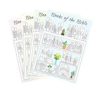 Autocollants pour livres de la Bible, livres de la Bible | 4 x Christian Bible Tracker à lire | Autocollants de chapitre pour le et l'organisation d'études d'écritures pour