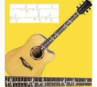 Autocollants pour manche de guitare électrique, acoustique, ukulélé et basse, conçus pour s'adapter aux guitares de 96,5 cm, 101,6 cm, 104,7 cm ou ukulélé de 66 cm (B)