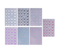 Autocollants pour manucure française, 7 feuilles d'autocollants vivants, pour le bricolage, les femmes, les filles, les mères, le salon, la maison