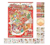 Autocollants pour meubles pour scrapbooking - Ensemble d'autocollants de Noël pour décoration d'intérieur | Autocollants décoratifs pour le verre, le bois, le papier, les projets d'artisanat pour