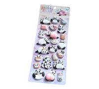 Autocollants pour - mignons autocollants de panda 3D | Autocollants transparents réutilisables pour , amis et bricolage | Pour cahier, réfrigérateur, bouteille d'eau, boîte à lunch