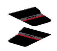 Autocollants pour Moto, Protection Latérale De Réservoir pour H&Onda XL750 Transalp 750 2023-2024. Kit De Protection pour Réservoir D'essence. Autocollant De RéServoir(Noir,X-5)