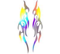 Autocollants pour motos, motif flamme, autocollants pour voiture, scooter, pare-chocs, boîte aux lettres, motoneige, bagages, skateboard, camion