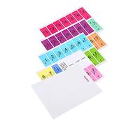 Autocollants pour Notes de Piano Feuille de Musique Clavier Orgue électronique Autocollant de Clavier de Piano Transparent Numéros Colorés Notes pour Les Débutants(Coloré)