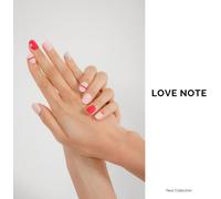 Autocollants Pour Ongle 34pcs Pochoirs Pour Nail Art De Qualité Professionnell Avec Finition Gel Souple Nails Wraps Décoration Diy Accessoire De Manucure Pour Femmes Filles,Love Note