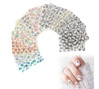 Autocollants Pour Ongles 3D Auto-Adhésifs - 60 Pièces Pour Design Artistique, Fleurs et DIY
