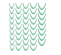 Autocollants Pour Ongles À Extrémités Blanches - Motif Ongles Forme Lune | Autocollants 3D Bout Doigts Accessoires Manucure Autoadhésifs