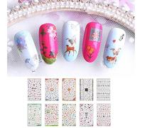 Autocollants Pour Ongles À Motif Floral, 1 Feuille, Décalcomanie, Curseur, Couverture Complète, Fleur, Marguerite, Lys, Jasmin, Art De Manucure Et De Pédicure