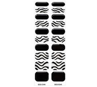 Autocollants pour ongles - Application rapide et facile - Lampe LED nécessaire - Décoration de nail art - Parfait pour les occasions - Films complets pour ongles