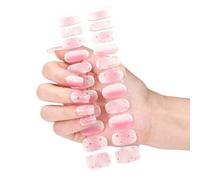 Autocollants pour ongles bronzants Styles français Ongles en gel Bandes d'ongles en gel Wraps Ongles durcis Bandes de vernis Décoration d'ongles