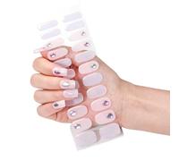 Autocollants pour ongles bronzants Styles français Ongles en gel Bandes d'ongles en gel Wraps Ongles durcis Bandes de vernis Décoration d'ongles