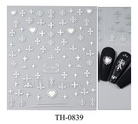 Autocollants Pour Ongles Chinois Rick",Art Abstrait,Conception Gro3d,Curseurs De Peinture,Fleurs D'encre,D¿¿Calcomanies En Bambou,Feuille,"Accessoires De Manucure - Type Th-0839