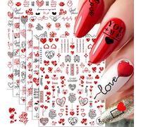 Autocollants pour ongles de No l, 8 feuilles, 5D, flocons de neige en relief, rose, blanc, flocon de neige, cloche, lan, bonhomme de neige, arbr