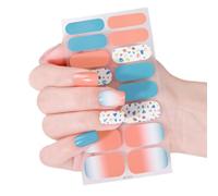 Autocollants pour ongles de Saint-Valentin - Bandes adhésives pour ongles - Motif cœur baiser et amour