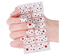 Autocollants pour ongles de Saint-Valentin - Bandes adhésives pour ongles - Motif cœur baiser et amour