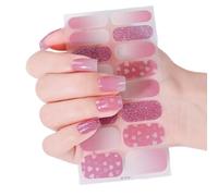 Autocollants pour ongles de Saint-Valentin, bandes polies, décalcomanies artistiques en forme de cœur, motif baiser et amour