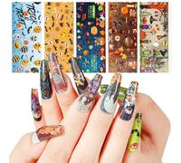 Autocollants Pour Ongles En Boîte De 9 Couleurs, Papier De Noël, Ciel Étoilé, Laser, Holographique, Décorations Pour Nail Art