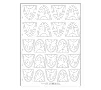 Autocollants pour ongles en dentelle romantique, thème élégance française, modèles réutilisables pour les occasions spéciales, usage quotidien, formules hypoallergéniques sûres, autocollants pour en