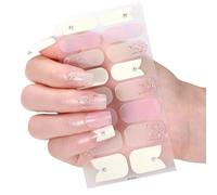Autocollants pour ongles en forme de papillon avec limes décoratives, bandes de polissage papillon