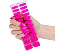 Autocollants pour ongles en Gel, 22 pièces, Application rapide, ne nécessite pas de lampe, dessins d'ongles à la mode, vacances, application instantanée, qualité Salon