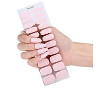 Autocollants pour ongles en Gel, 22 pièces, Application rapide, ne nécessite pas de lampe, dessins d'ongles à la mode, vacances, application instantanée, qualité Salon