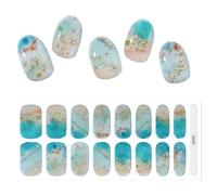 Autocollants pour ongles en gel - Autocollants pour ongles en gel UV - Soins des ongles autocollants - Beauté féminine - Bandes autocollantes avec limes à ongles pour décorations de manucure