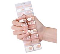 Autocollants pour ongles en gel flexible Technologie de polymérisation instantanée Holiday Party Manucure Dessins sans lampe Pas de gel Autocollants pour ongles Noël