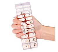 Autocollants pour ongles en Gel non durcis, longue durée, enveloppes de couleurs vives, Design de danse festive pour les bandes du nouvel an, danse festive