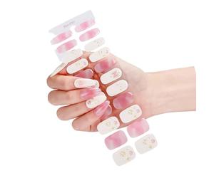 Autocollants pour ongles en Gel non durcis, longue durée, enveloppes de couleurs vives, Design de danse festive pour les bandes du nouvel an, danse festive