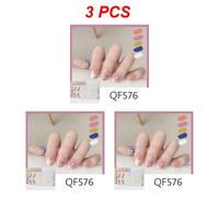 Autocollants Pour Ongles En Gel Semi-Durci",D¿¿Calcomanies ¿¿ La Mode,Document Solide,Manucure,Lampe ¿¿ Led Uv,D¿¿Coration D'ongles,N64.Art,"1 ¿¿ 5 Pi¿¿Ces - Type Style C 3pcs