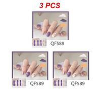 Autocollants Pour Ongles En Gel Semi-Durci",D¿¿Calcomanies ¿¿ La Mode,Document Solide,Manucure,Lampe ¿¿ Led Uv,D¿¿Coration D'ongles,N64.Art,"1 ¿¿ 5 Pi¿¿Ces - Type Style O 3pcs