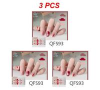 Autocollants Pour Ongles En Gel Semi-Durci",D¿¿Calcomanies ¿¿ La Mode,Document Solide,Manucure,Lampe ¿¿ Led Uv,D¿¿Coration D'ongles,N64.Art,"1 ¿¿ 5 Pi¿¿Ces - Type Style S 3pcs