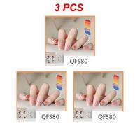 Autocollants Pour Ongles En Gel Semi-Durci",D¿¿Calcomanies ¿¿ La Mode,Document Solide,Manucure,Lampe ¿¿ Led Uv,D¿¿Coration D'ongles,N64.Art,"1 ¿¿ 5 Pi¿¿Ces - Type Style G 3pcs